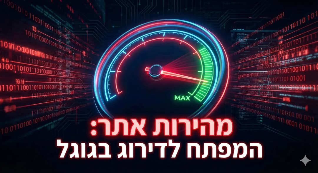 אתר איטי? זה עולה לכם בלקוחות ובדירוג בגוגל